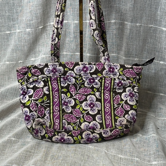 Vera Bradley Plum Petals Designer Little Betsy Bag PRELOVED w/callouts Fall 2011 - Picture 4 of 13
